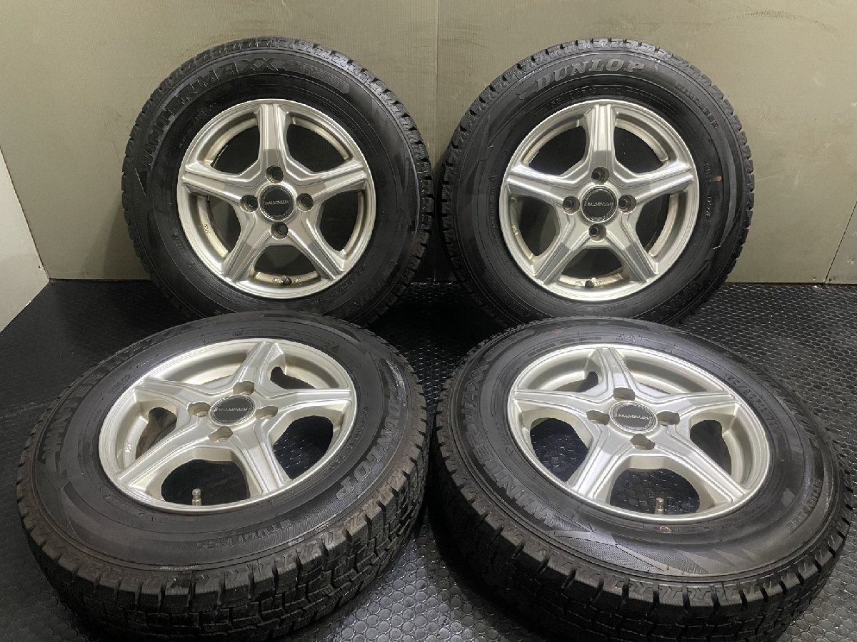 DUNLOP WINTER MAXX WM02 155/80R13】スタッドレス【BALMINUM 13インチ 