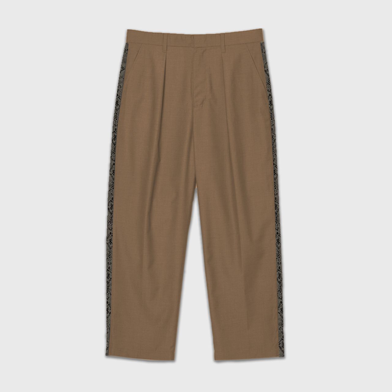 新品未使用 ブエナビスタ BUENA VISTA Side line python pants beige 