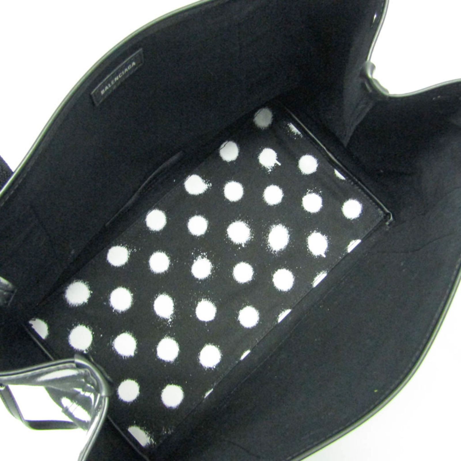 バレンシアガ(Balenciaga) ネイビーカバス S ドットプリント 339933 