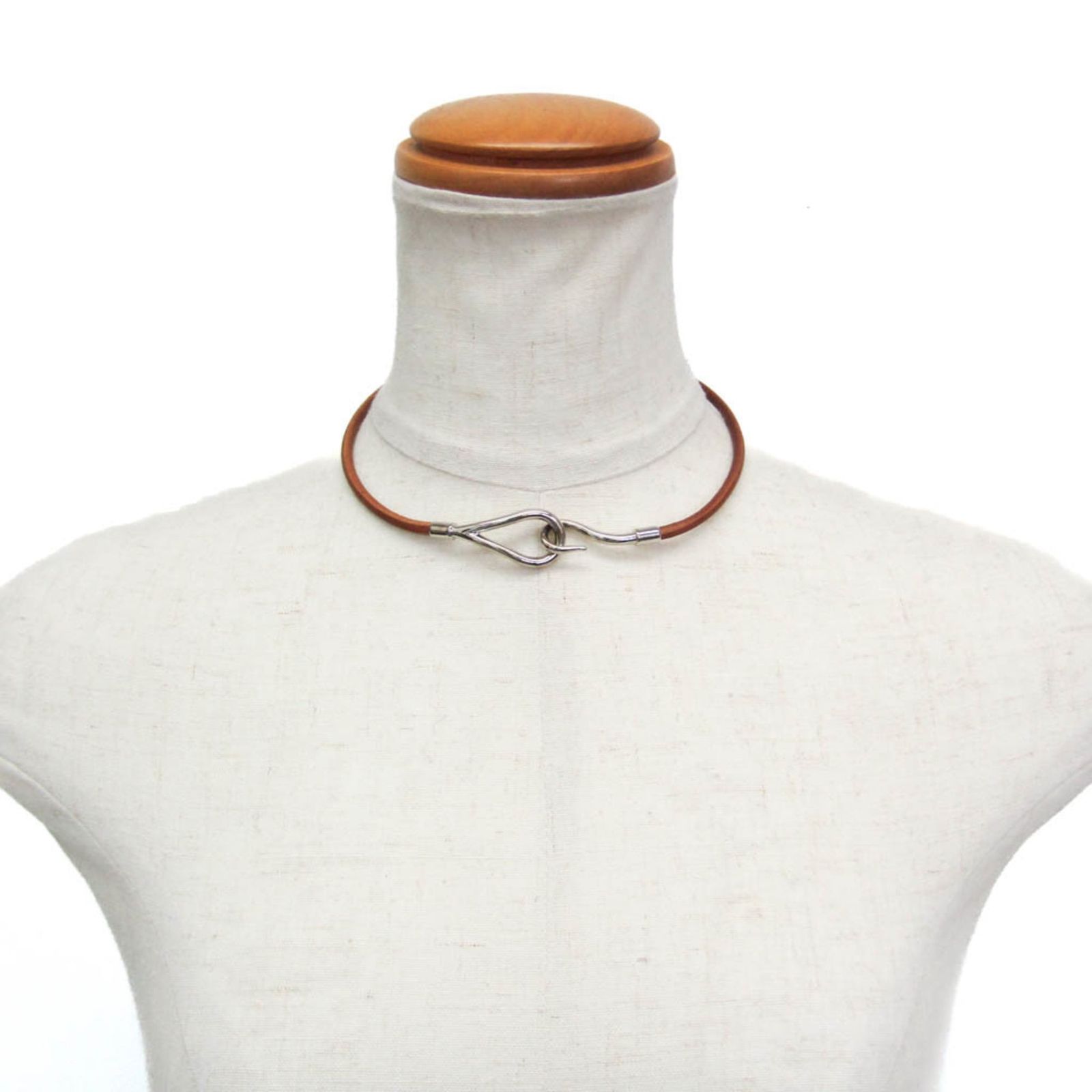 エルメス(Hermes) ジャンボ チョーカー レザー,メタル バングル 