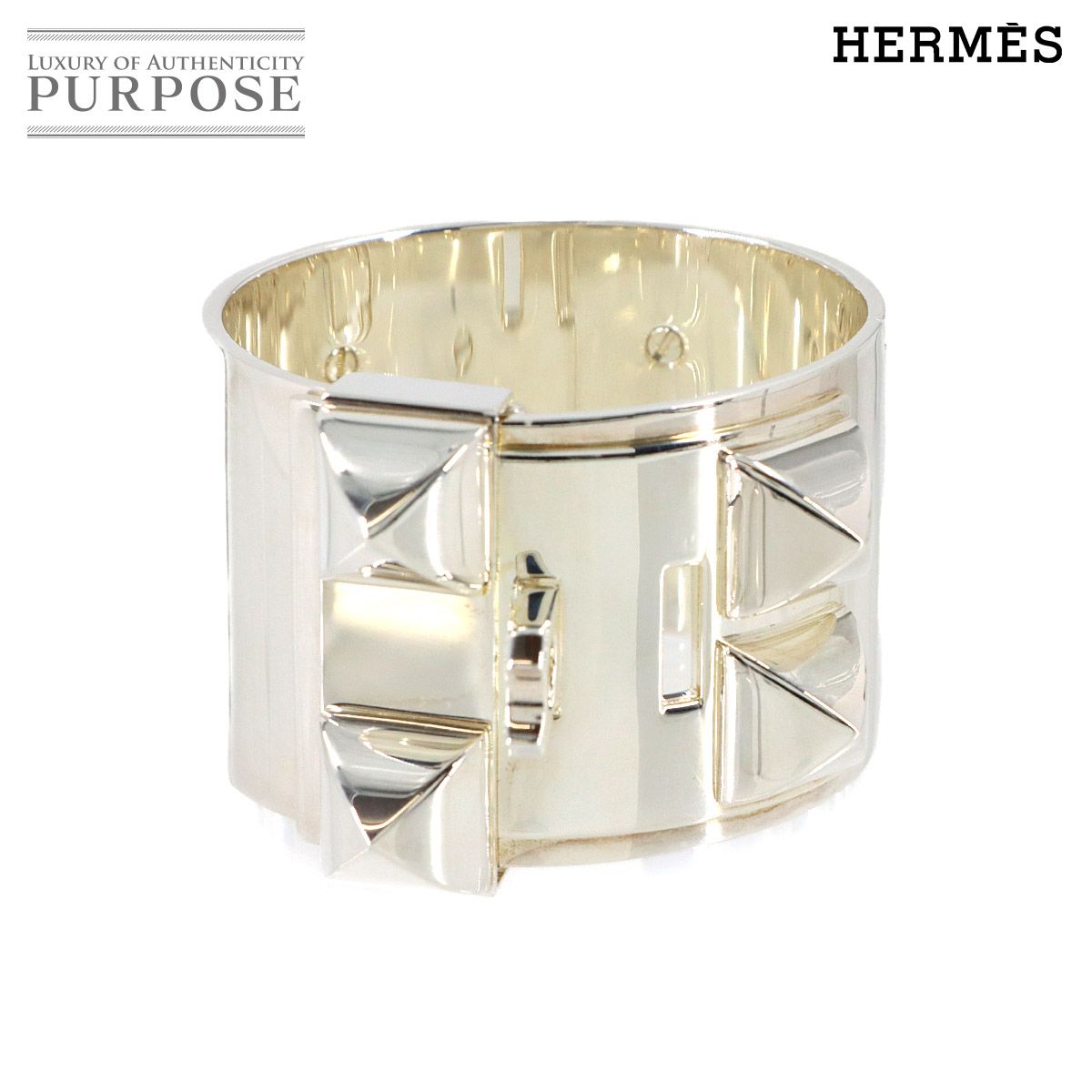 新品同様 エルメス HERMES コリエドシアン バングル SV Ag 925 