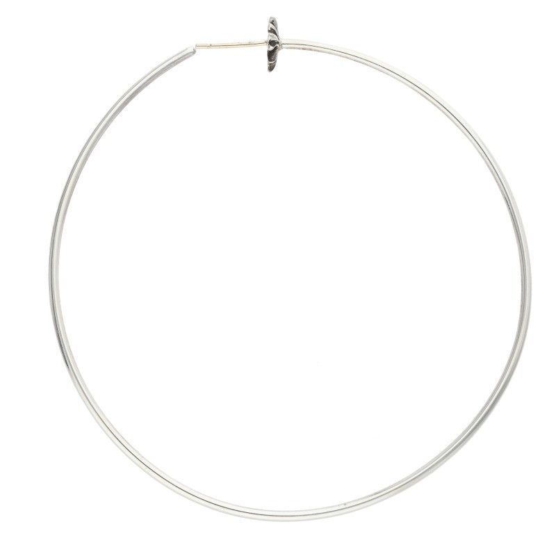 クロムハーツ HOOP CH PLS/CHプラスフープ シルバーピアス メンズ