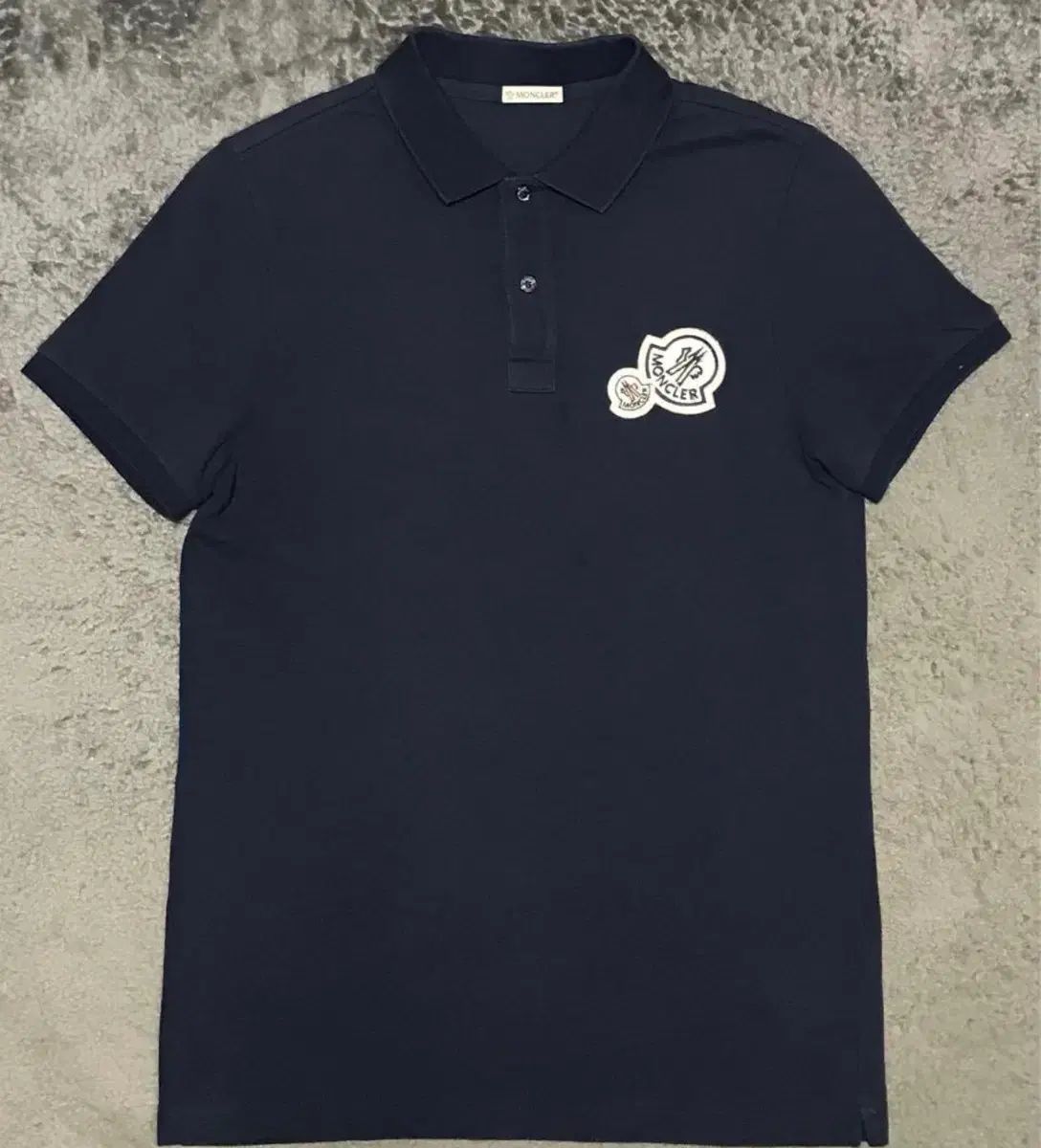 連休特価 未使用級 モンクレール ポロシャツ ダブルロゴビック 正規品 M MONCLER（モンクレール） ポロシャツ 8A00020 89A16 メンズ 半袖