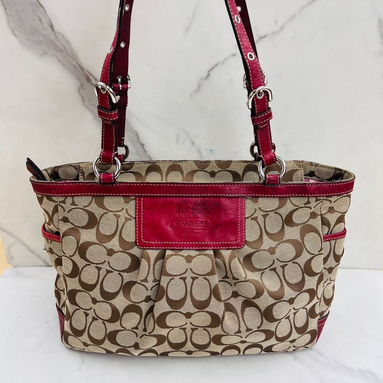COACH コーチ トートバッグ ギャラリー シグネチャー トートバッグ 