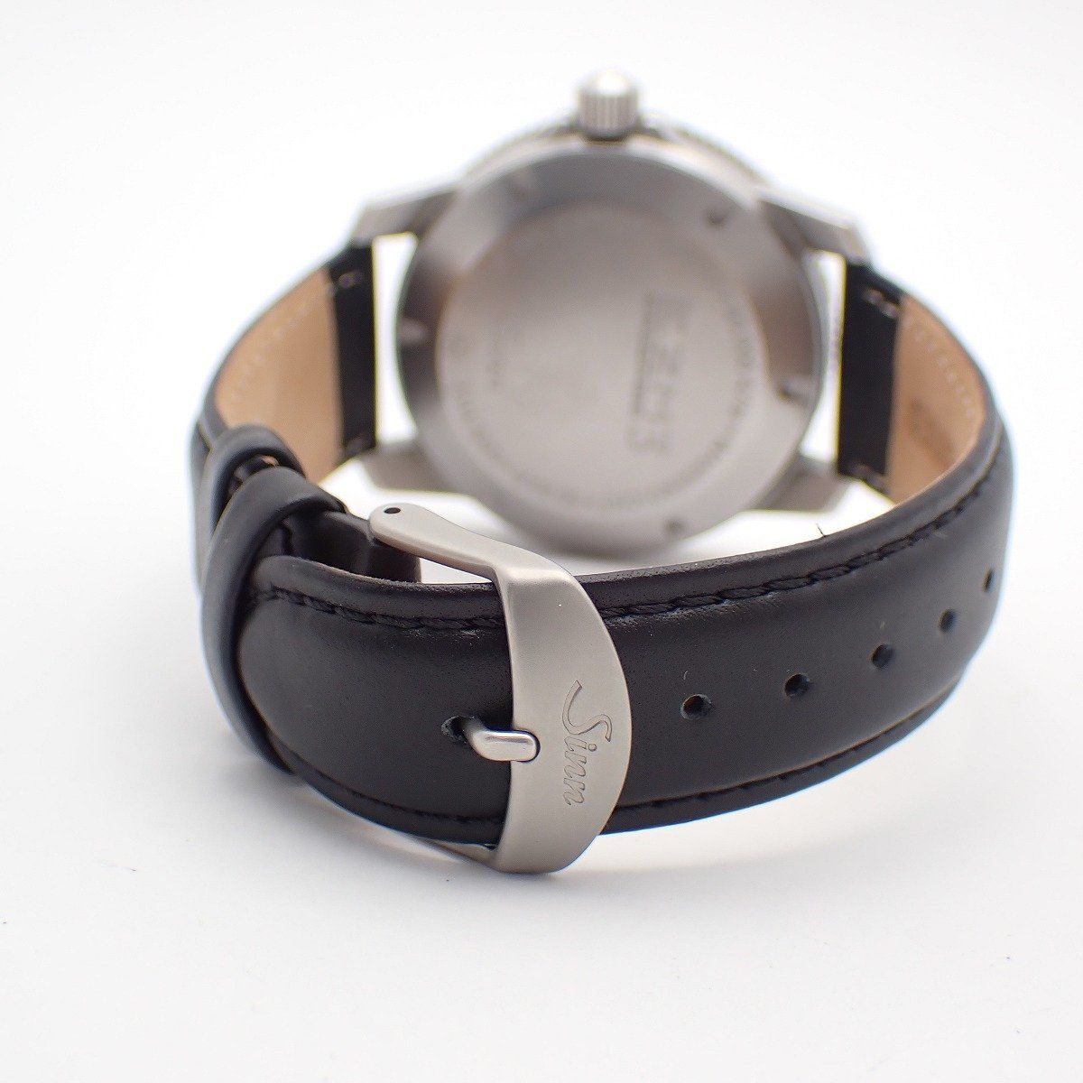 Sinn ジン 603 EZM-3 自動巻き メンズ 腕時計 黒文字盤 社外ベルト 
