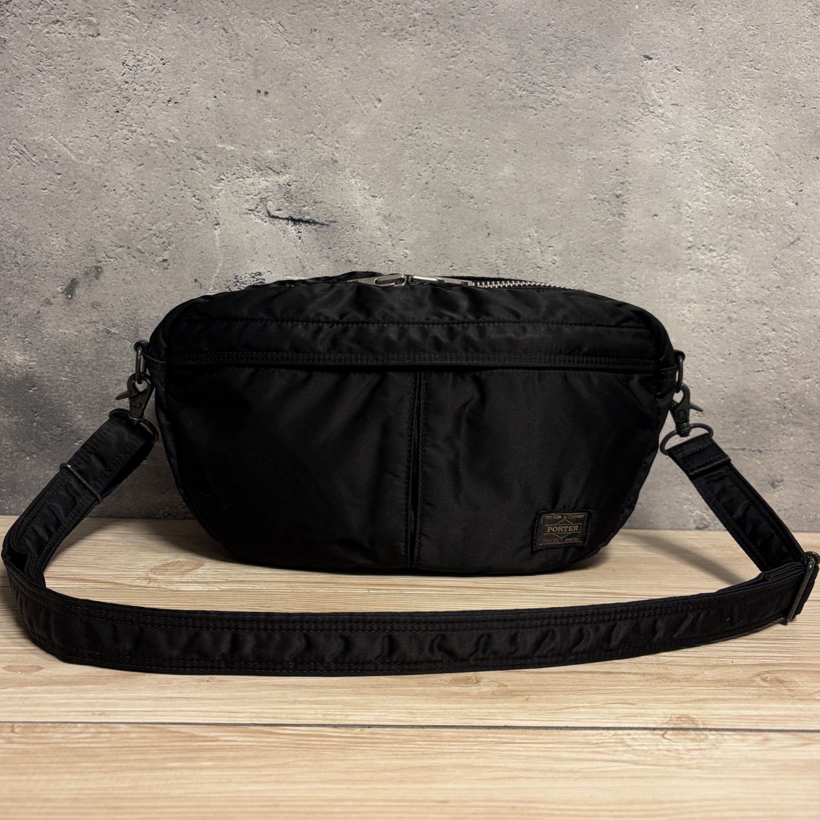 ✨PORTER タンカー ハーフムーン ショルダーバッグ ブラック O2-891 