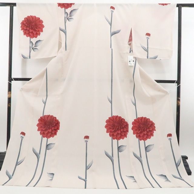 再入荷】tomihisa 新品 撫松庵 セオアルファ ダリア 洗える夏着物
