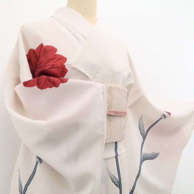 再入荷】tomihisa 新品 撫松庵 セオアルファ ダリア 洗える夏着物