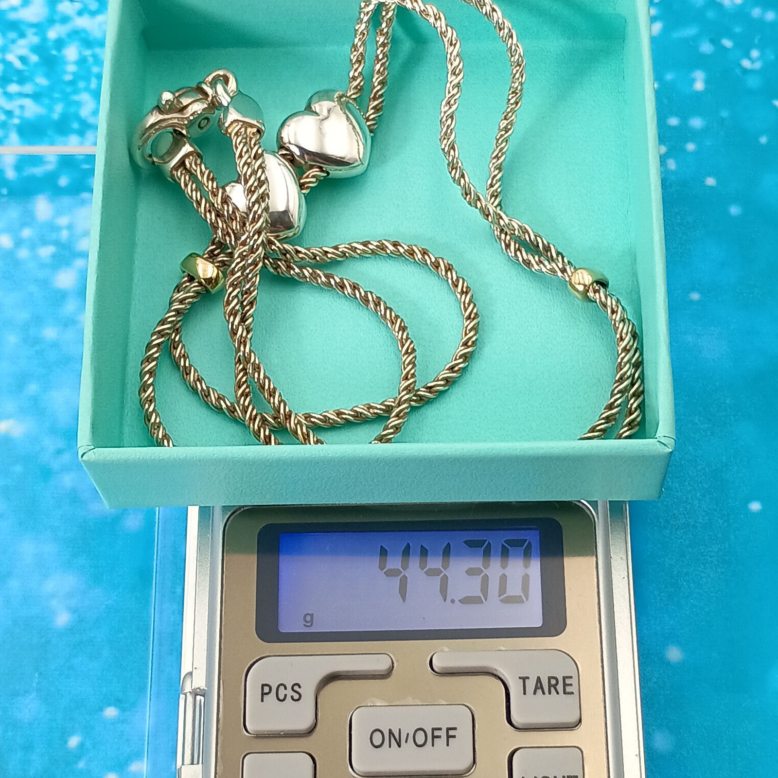 TIFFANY&Co. ティファニー ダブルロープ ハート コンビ ネックレス