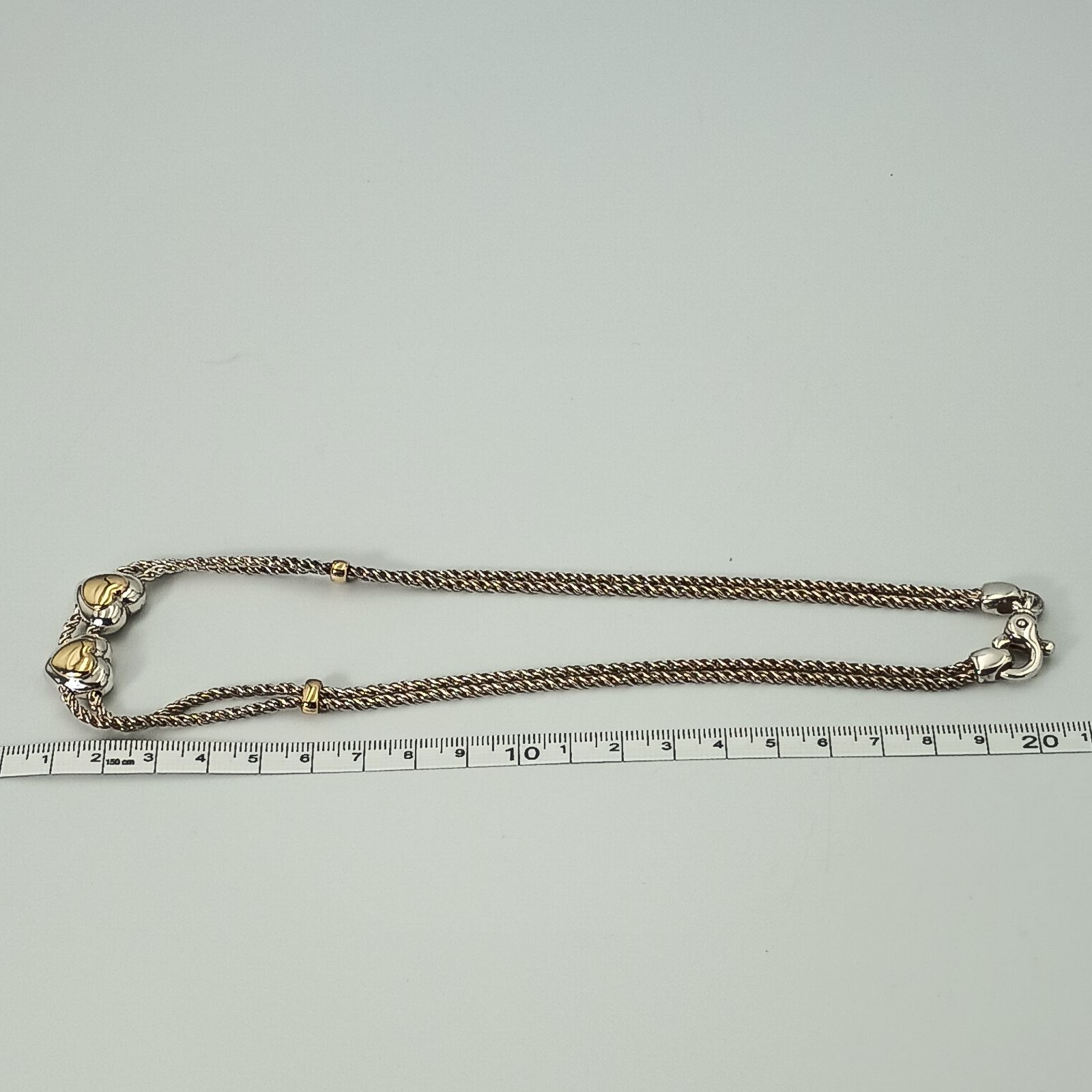 TIFFANY&Co. ティファニー ダブルロープ ハート コンビ ネックレス
