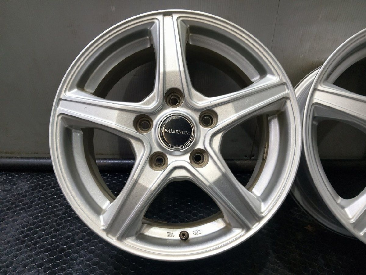 BS BALMINUM バルミナ 社外ホイール 16インチ 4本 6.5J5HPCD114.3+46 ヴォクシー ノア等 (VHH63) クレジットカード QR決済可能 バルミナ BALMINUM KR10 中古ホイール 4本 6.5J 16インチ PCD114.3 5穴