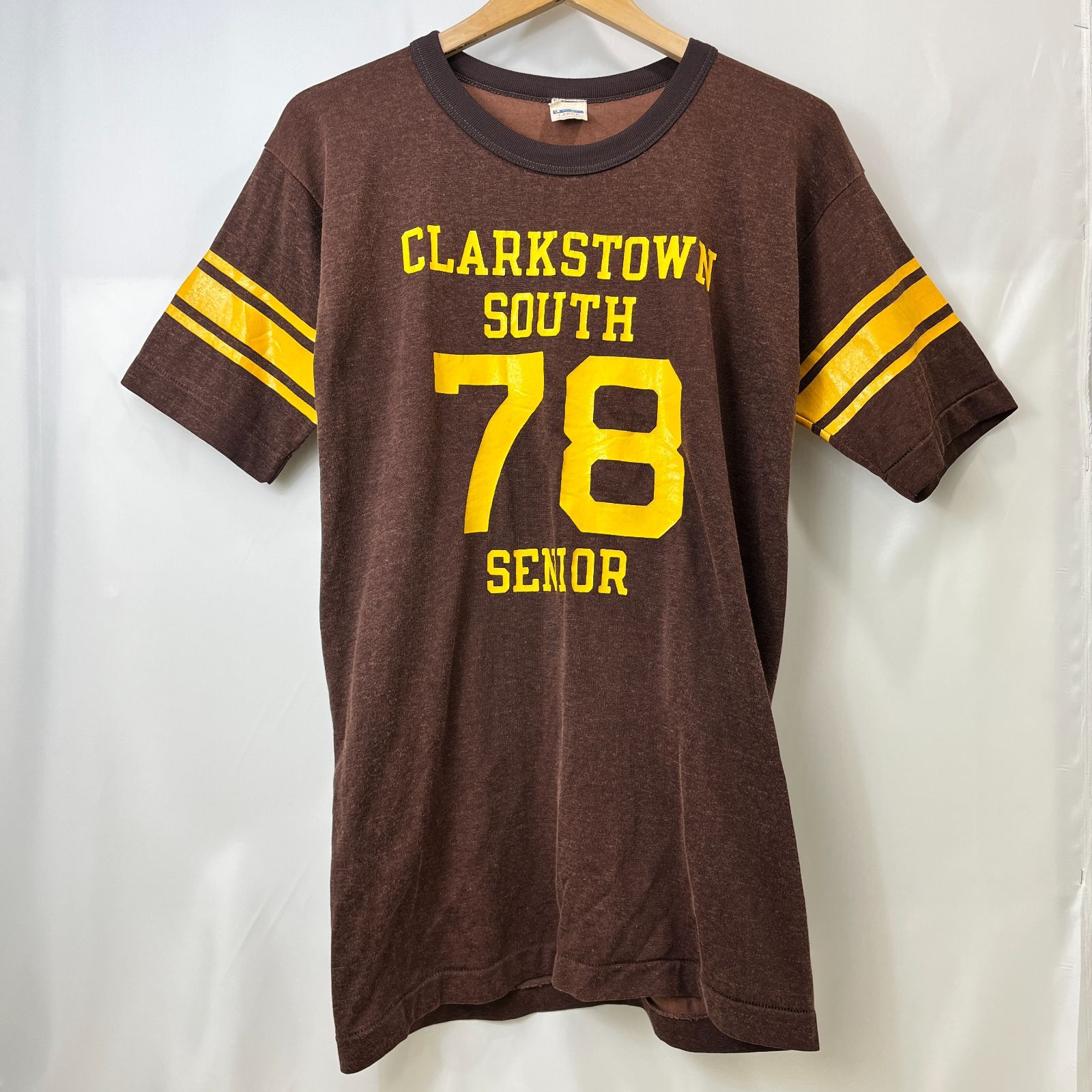 70's Champion フットボール Tシャツ チャンピオン バータグ LARGE