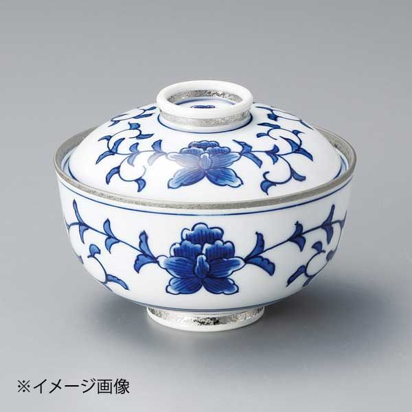 【新品】段付毛料プラチナ彩唐草模様蓋物(有田焼)