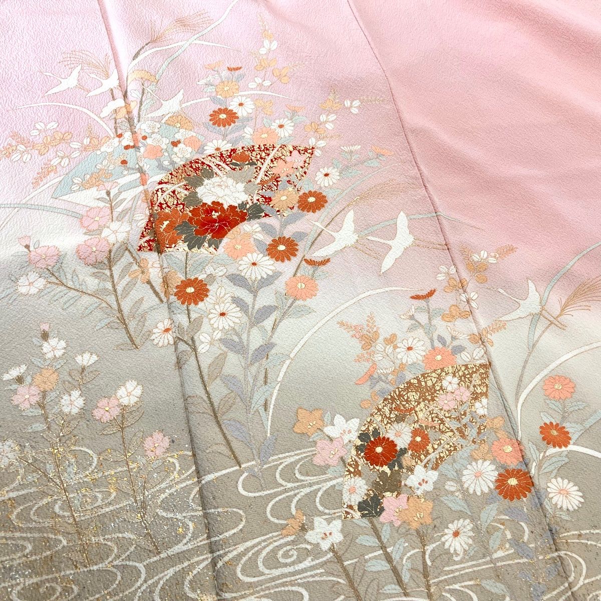 ⭐︎K0961 美品 逸品 粋 金彩 正絹 訪問着 美品 逸品 可憐 金彩加工 正絹訪問着 K1299 - メルカリ