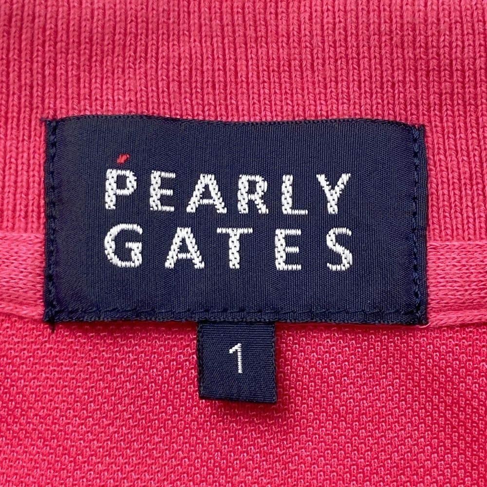 サイズ：1 PEARLY GATES パーリーゲイツ 半袖ポロシャツ ニコちゃん