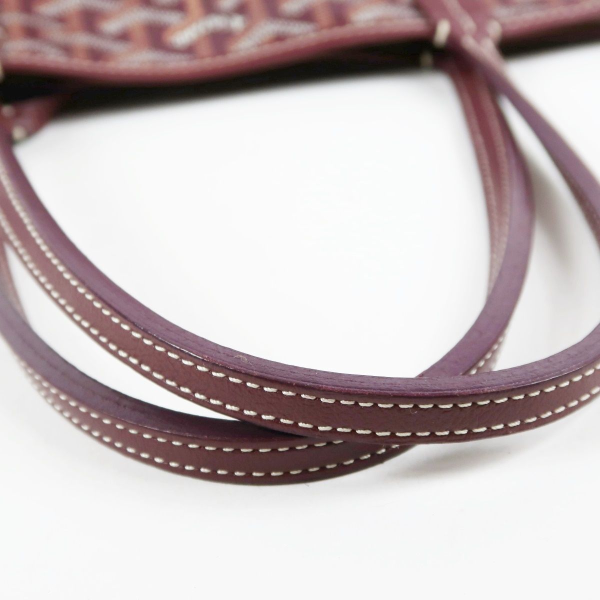 超美品】GOYARD ゴヤール サンルイPM トート ハンドバッグ レッド系 