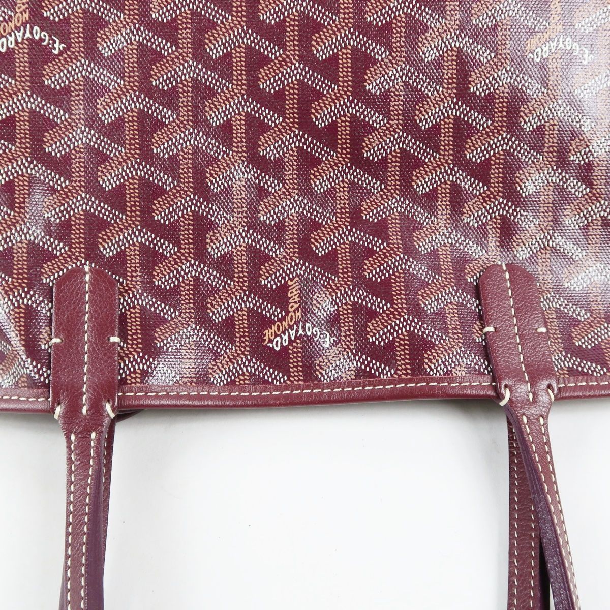 超美品】GOYARD ゴヤール サンルイPM トート ハンドバッグ レッド系 