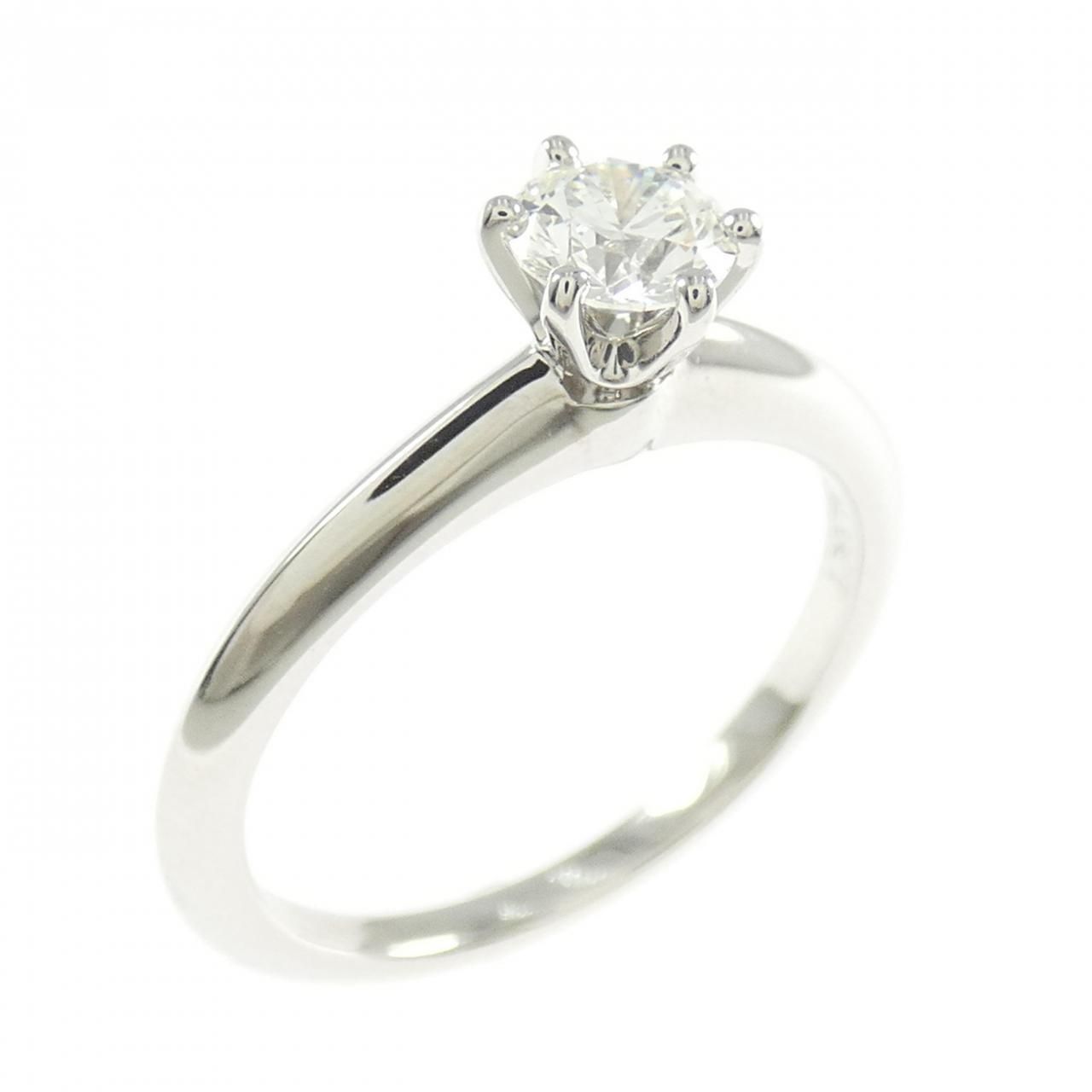ティファニー クラシック ソリティア リング 0.33CT H VVS2 3EXT