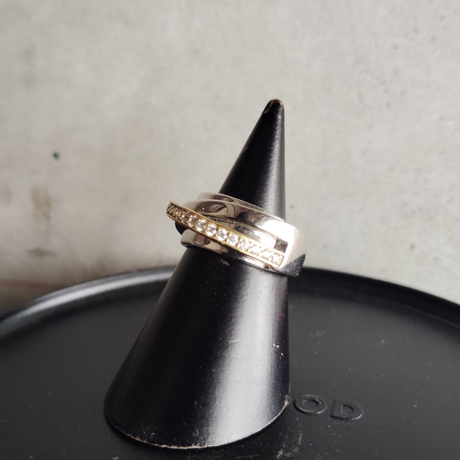 TOM WOOD Orb Ring Slim Duo Diamond 52 トムウッド オーブリング 