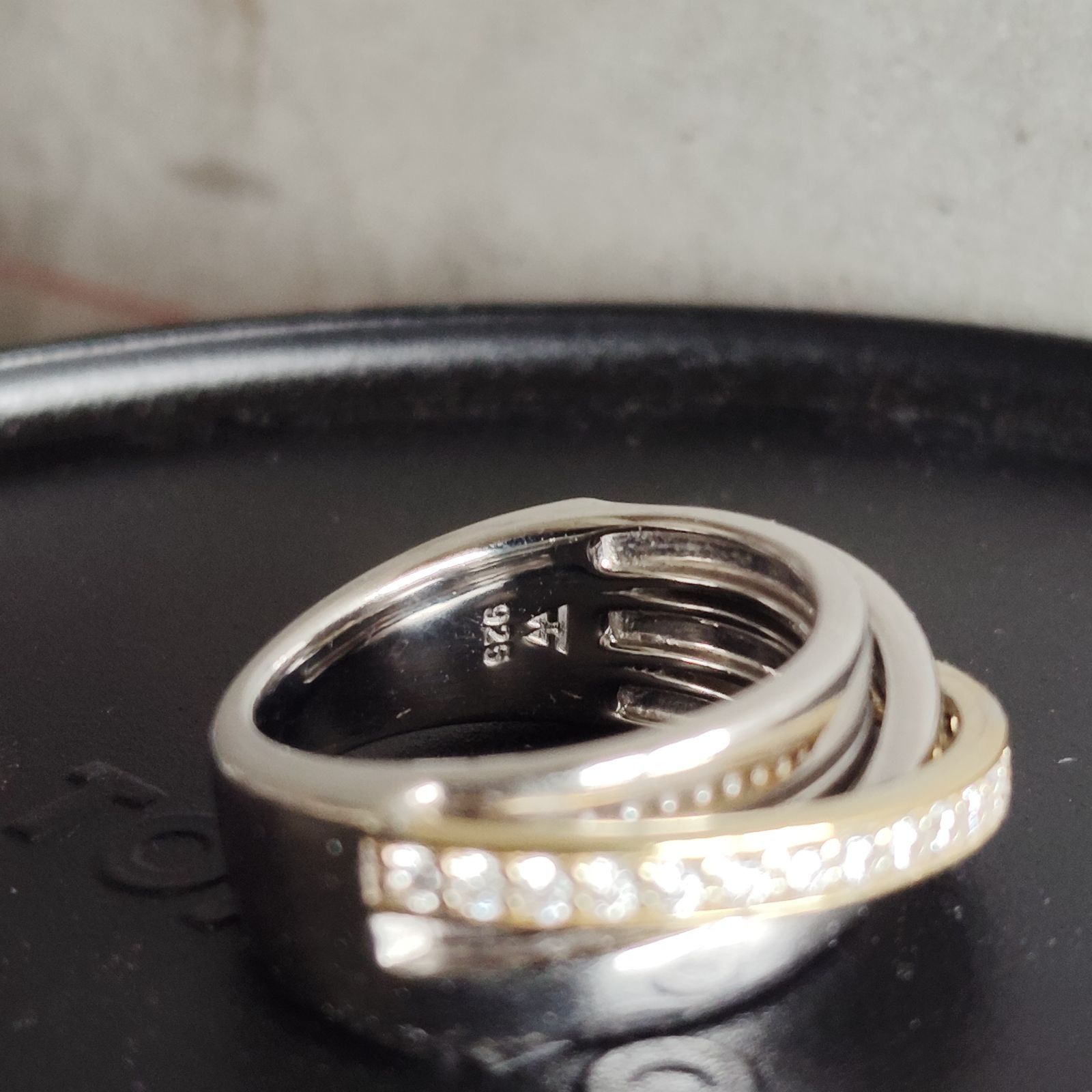 TOM WOOD Orb Ring Slim Duo Diamond 52 トムウッド オーブリング 