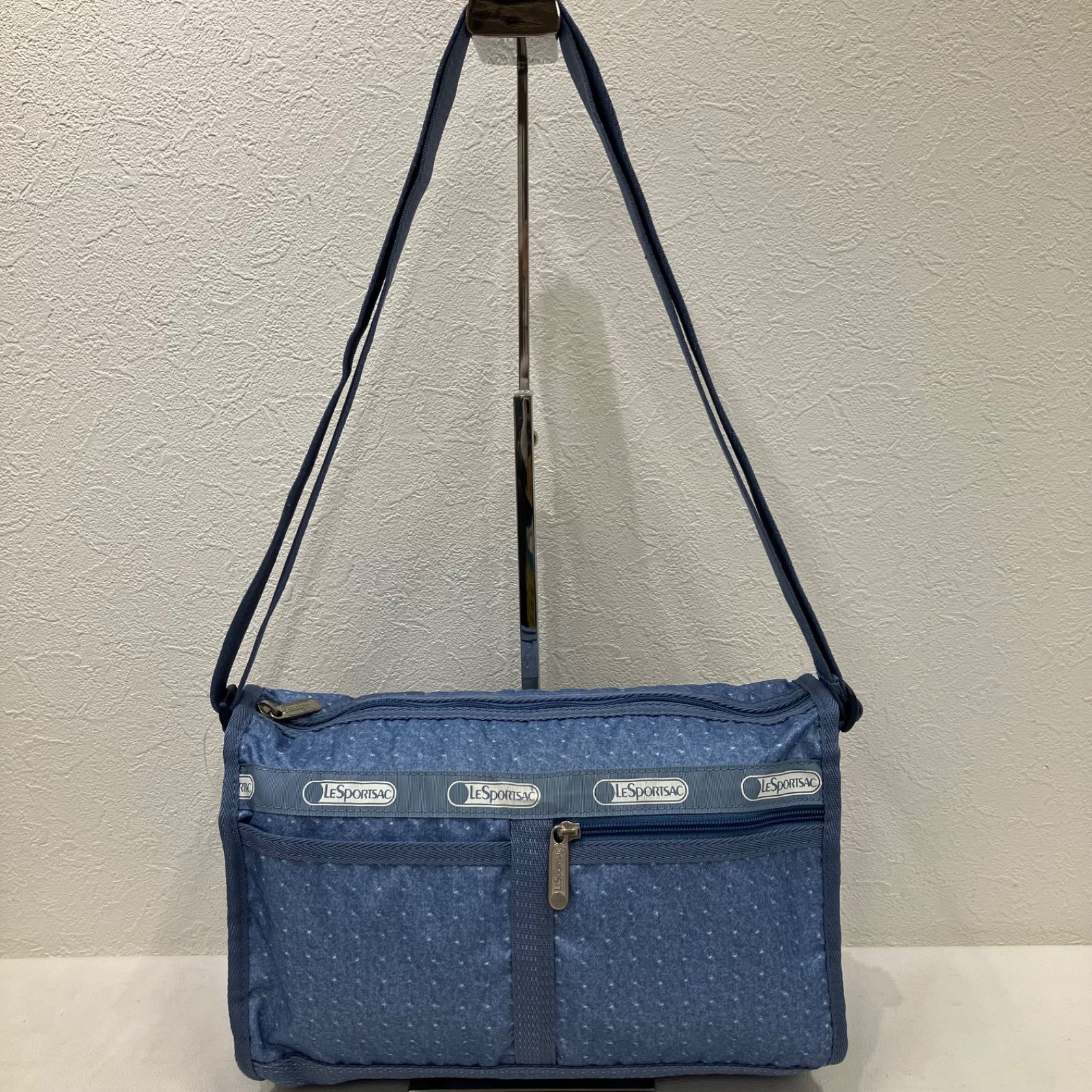 2609 LeSportsac レスポートサック ショルダーバッグ 水色 ライト 