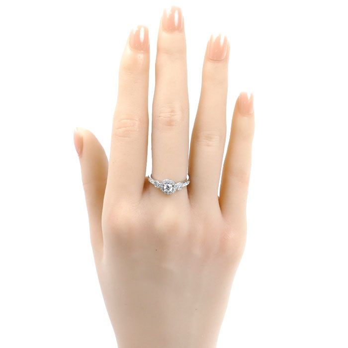 STAR JEWELRY スタージュエリー Pt950プラチナ Eclipse Halo リング 