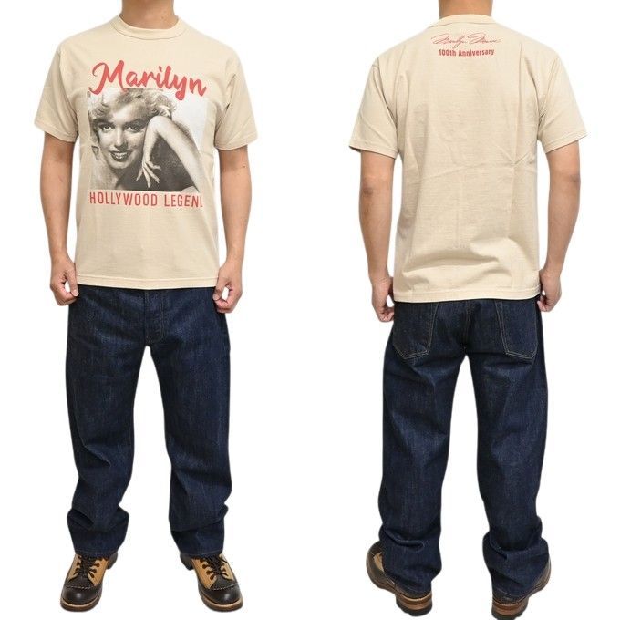 トイズマッコイ TOYS McCOY TMC2620 ベージュ色 半袖Tシャツ マリリン