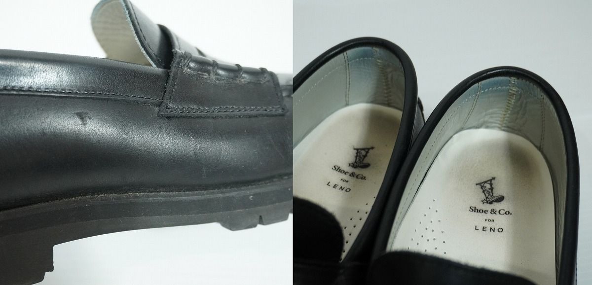 LENO リノ REGAL Shoe＆Co リーガル別注 レザー コイン ローファー