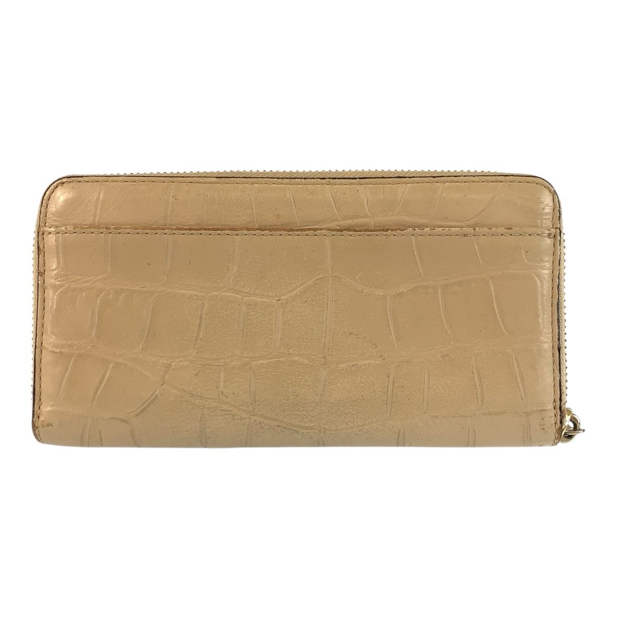 COACH コーチ 型押し ベージュ ゴールド金具 レザー F54757 長財布