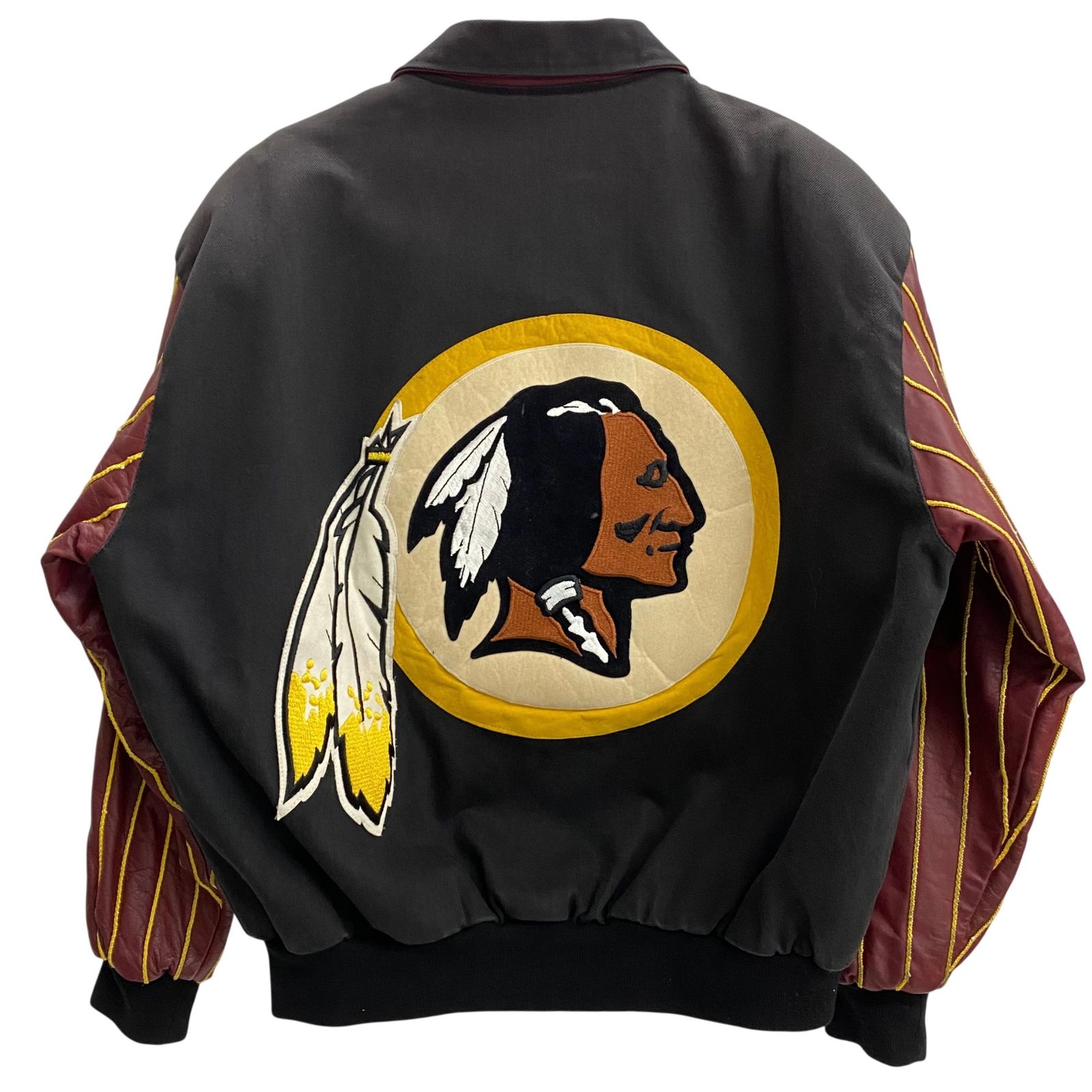 ジェフハミルトン JEFF HAMILTON 90's USA製 NFL スタジャン レッド
