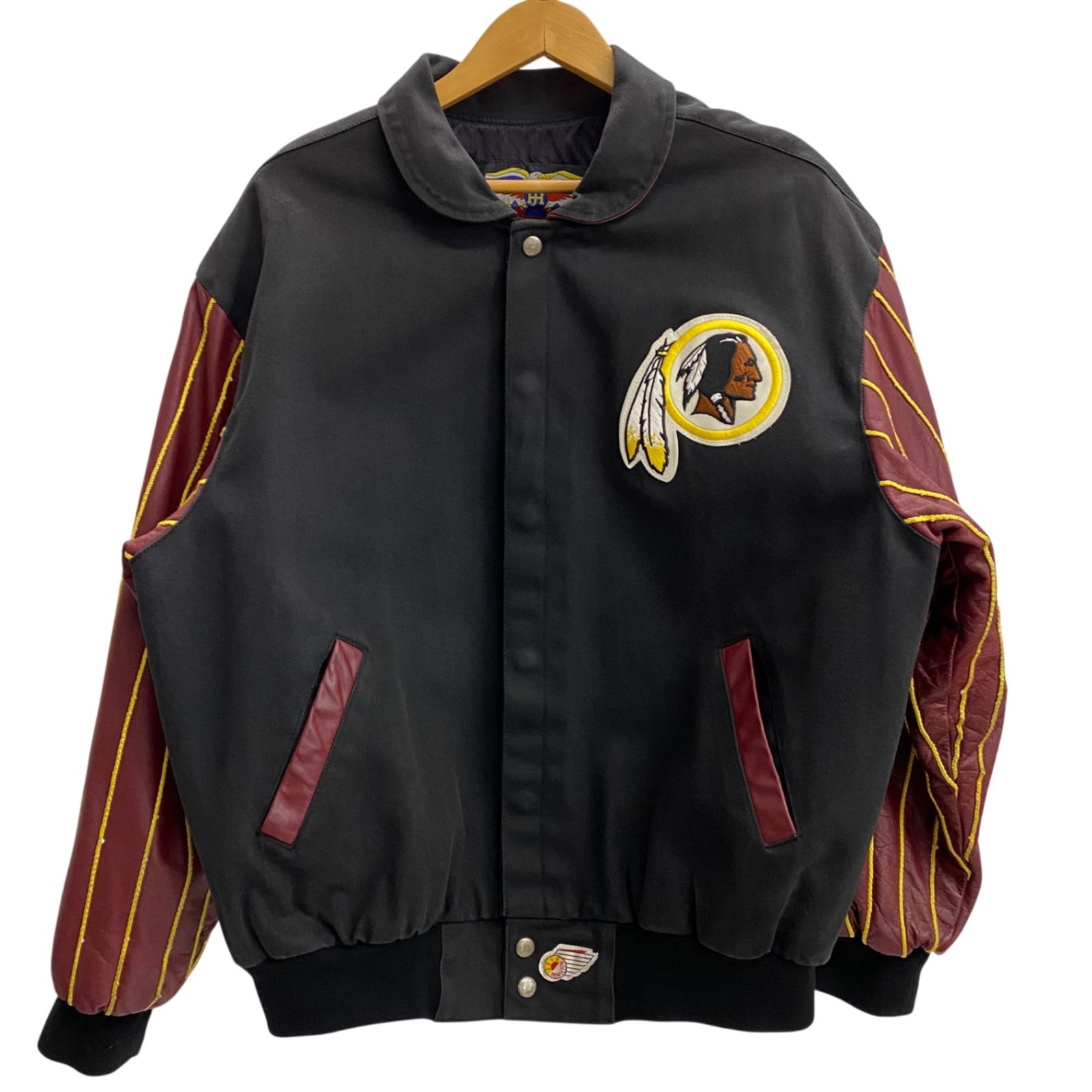 スタジャンレッドソックス ジェフハミルトン ジェフハミルトン JEFF HAMILTON 90's USA製 NFL スタジャン レッド