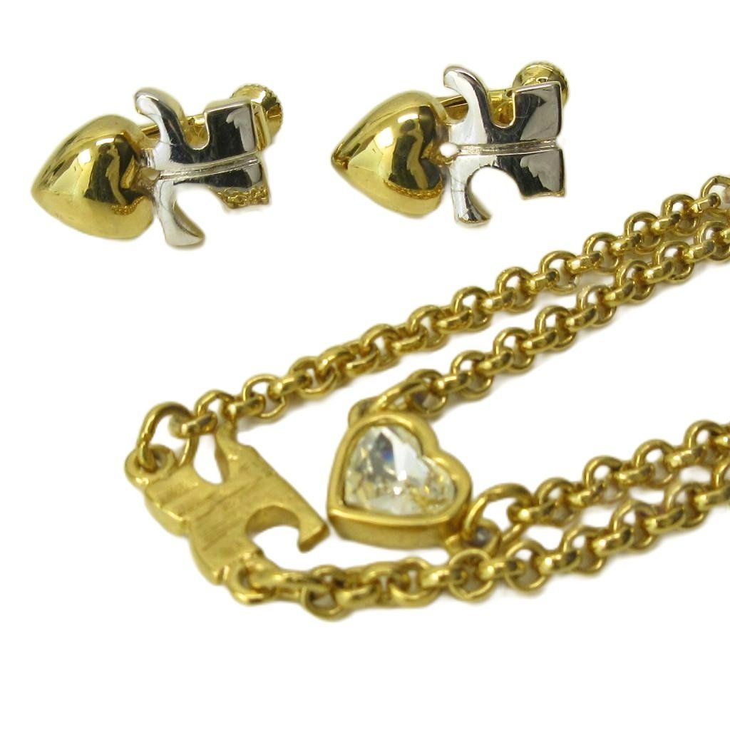 クレージュ courreges ネックレス イヤリング セット アクセサリー 