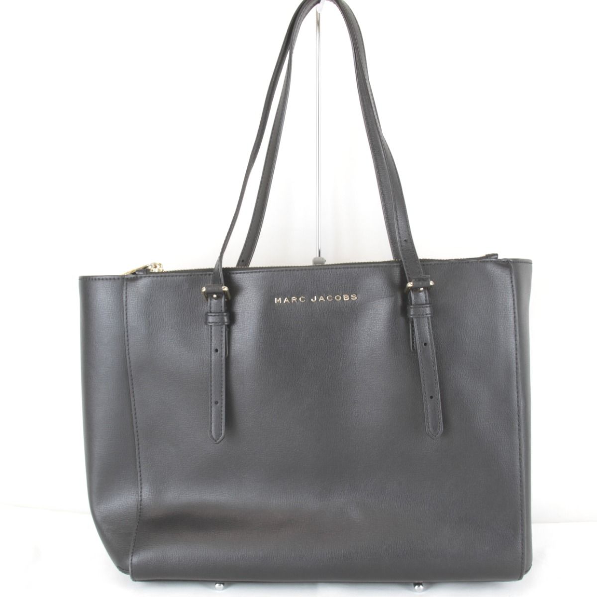 USED』 マークジェイコブス ASE4220 トートバッグ レザー ブラック 