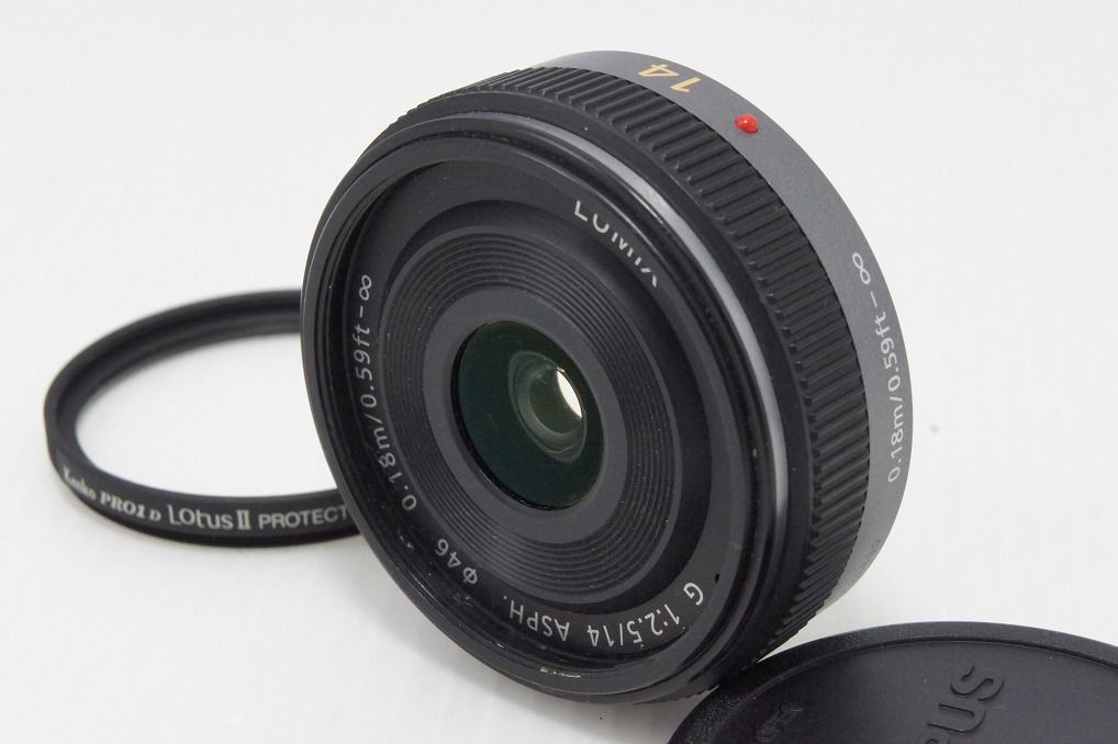 LUMIX 14mm 単焦点レンズ H-H014 パンケーキ　パナソニック パナソニック、デザインを一新した小型パンケーキレンズ「H-H014A