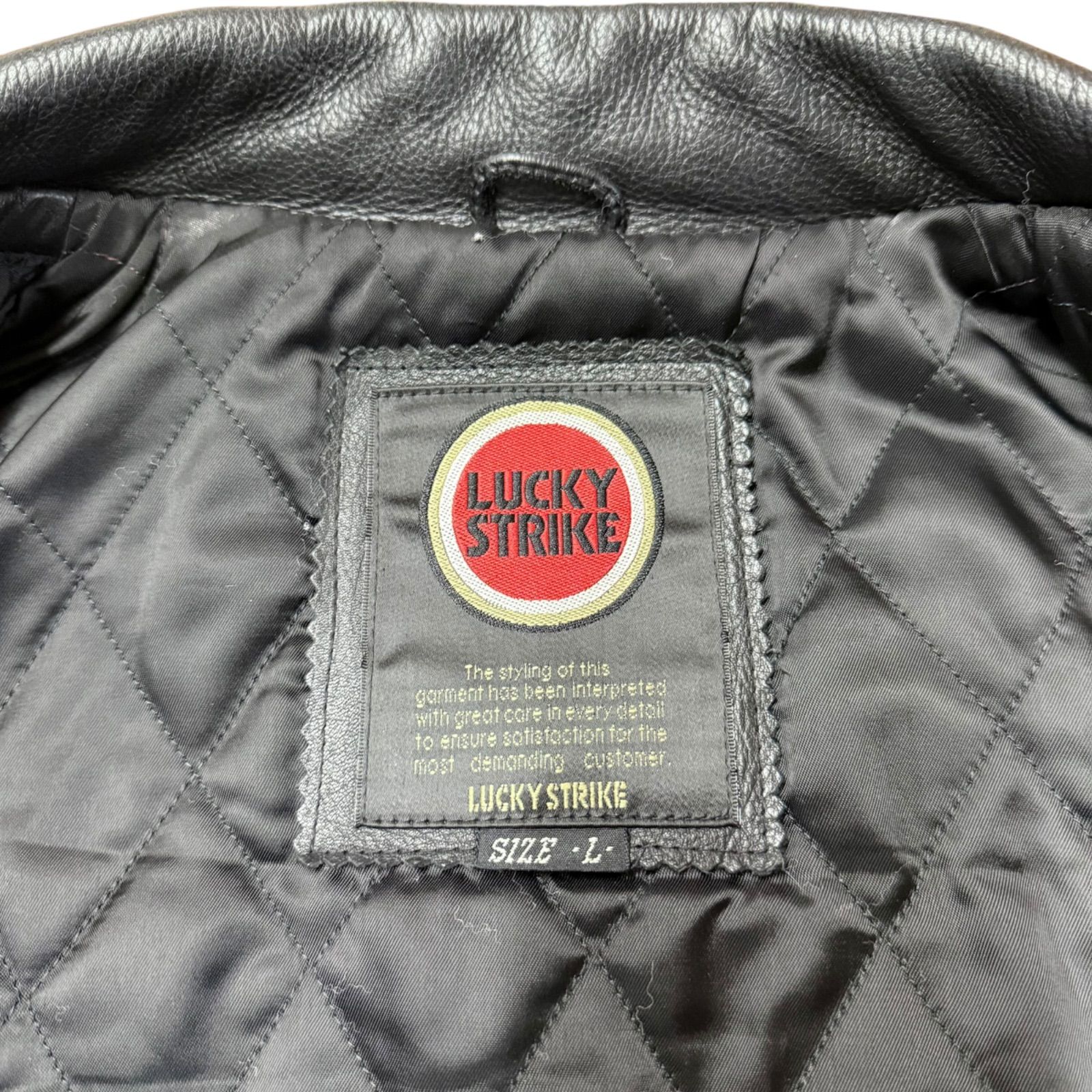 牛革 LUCKY STRIKE ラッキーストライク レザージャケット - メルカリ