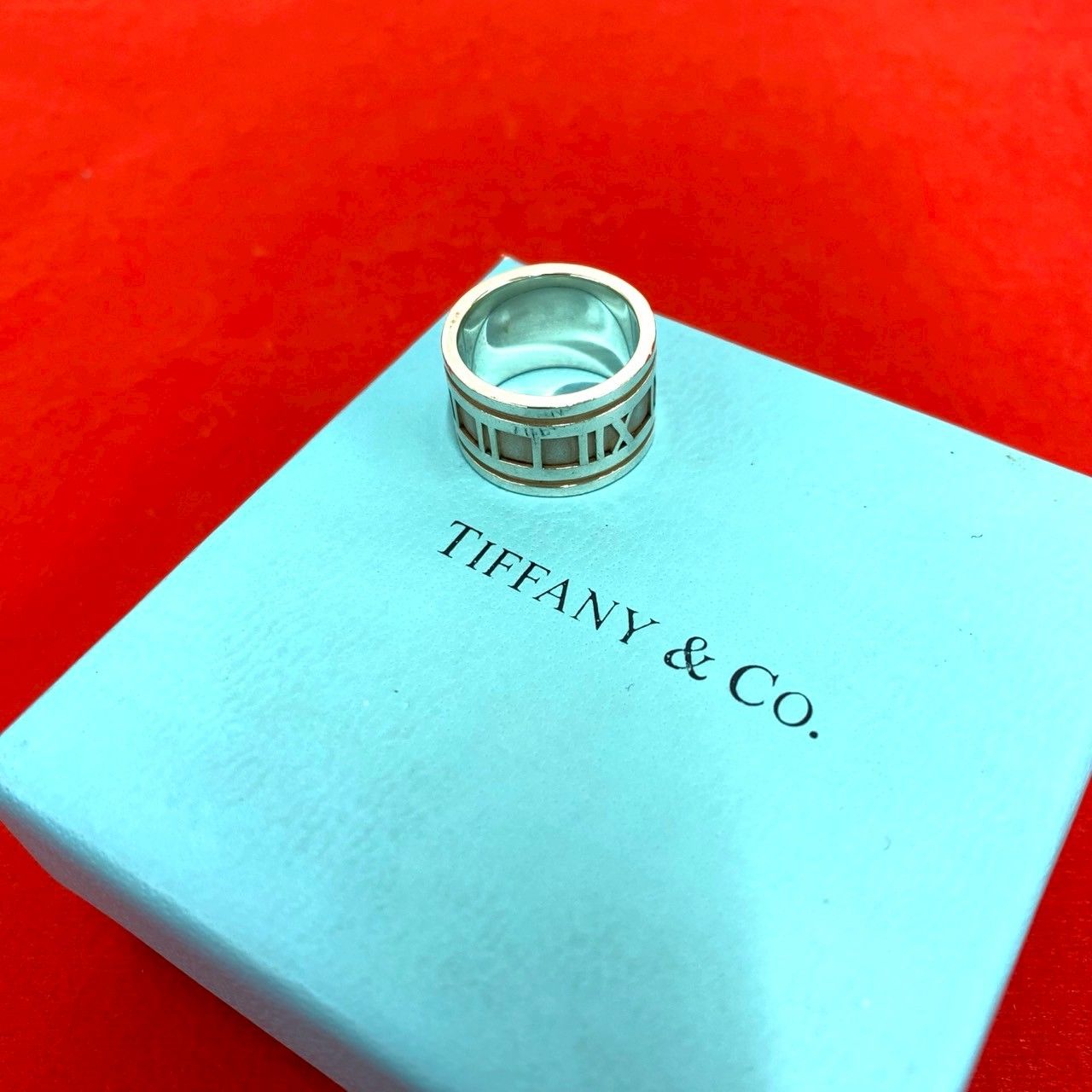 Tiffany ティファニー アトラスワイド 指輪 7号 Tiffany&Co. ティファニー アトラス オープン リング 指輪 ワイド