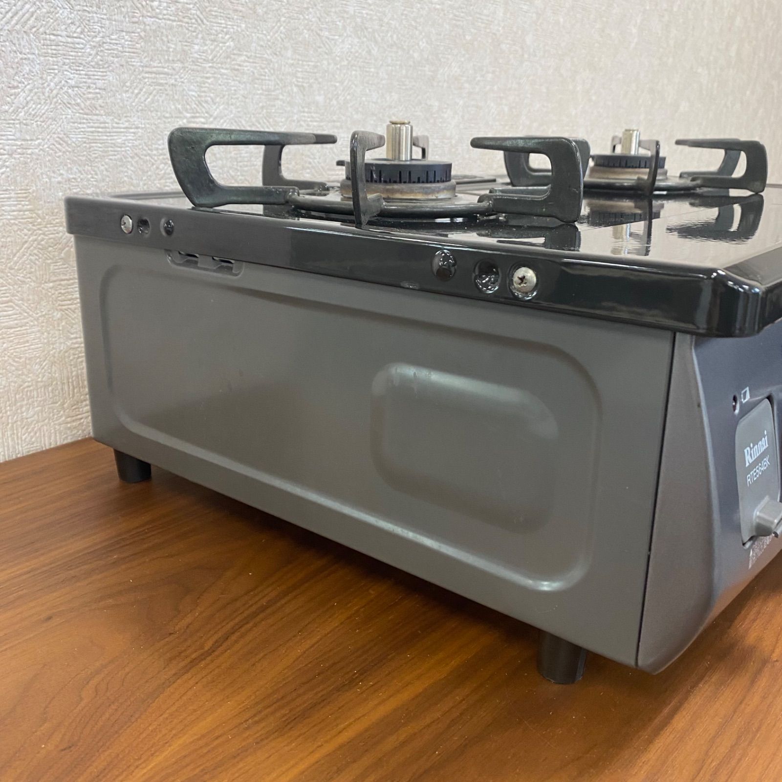 【RKG26】特価！リンナイ/ガステーブル/RTE564BKR /中古品/2021年製 ◇中古◇格安◇リンナイ◇グリル付ガステーブル◇RTE564BKR◇LPガス用