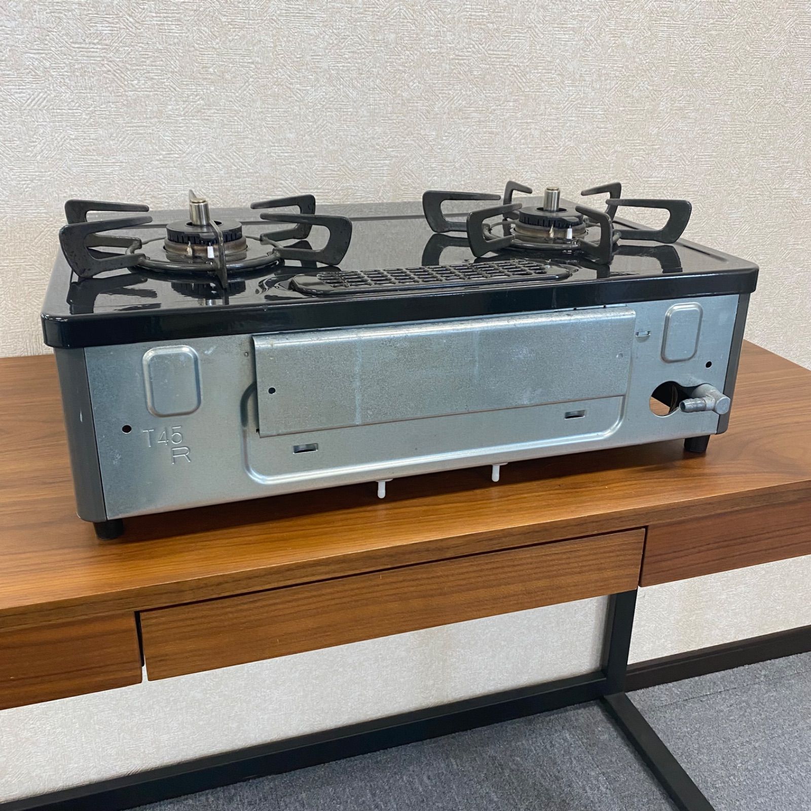 ◇中古◇格安◇リンナイ◇グリル付ガステーブル◇RTE564BKR◇LPガス用