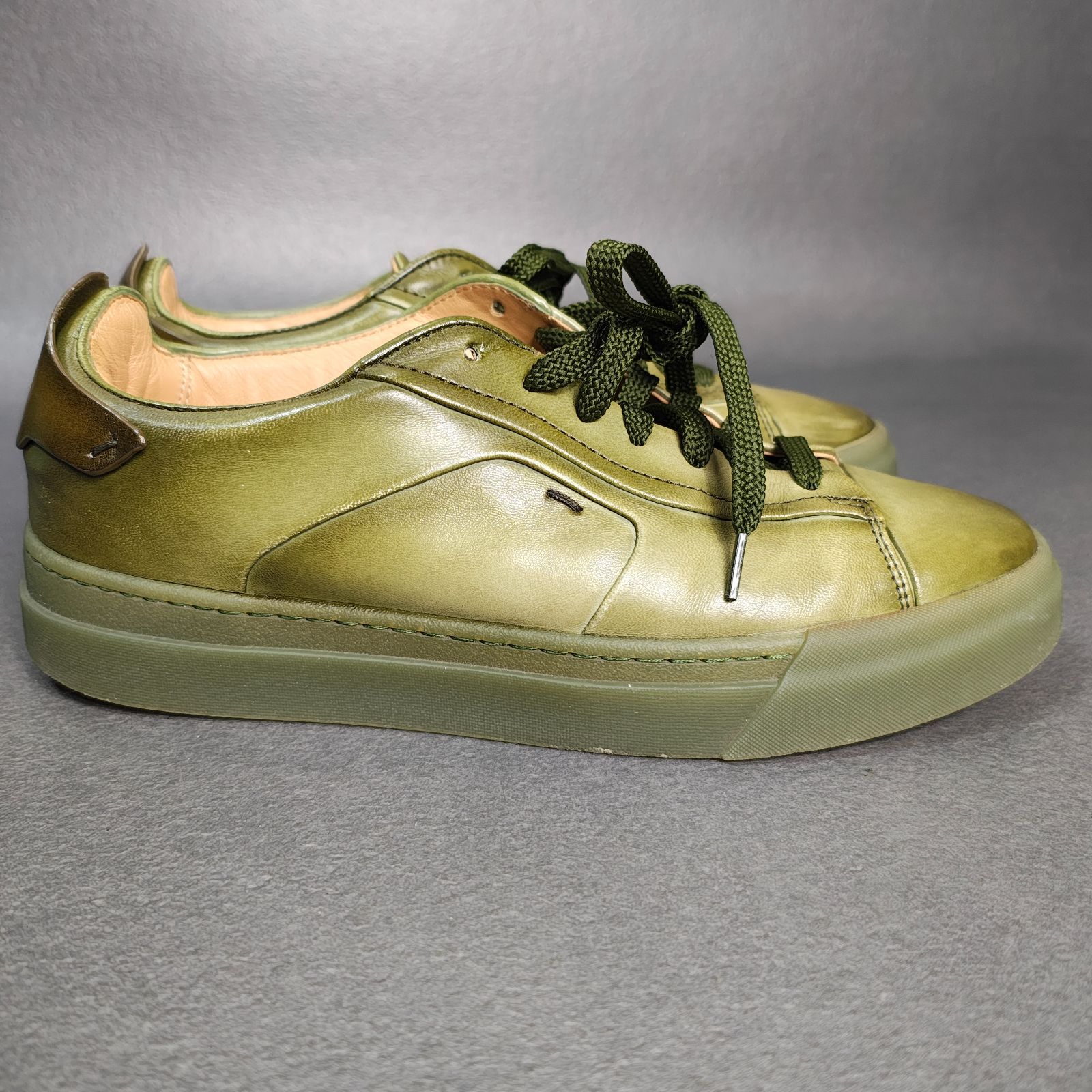 Santoni サントーニ グラデーション レザースニーカー US8 約26cm