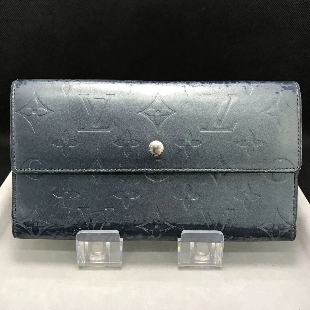 LOUIS VUITTON ルイヴィトン 長財布 モノグラムマット ネイビー系 1216 