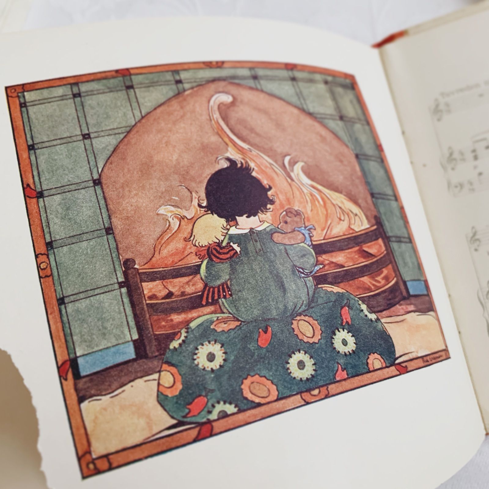 1920s-1940s頃 花柄装丁が愛らしいオランダの楽譜絵本 『5月の歌』Rie