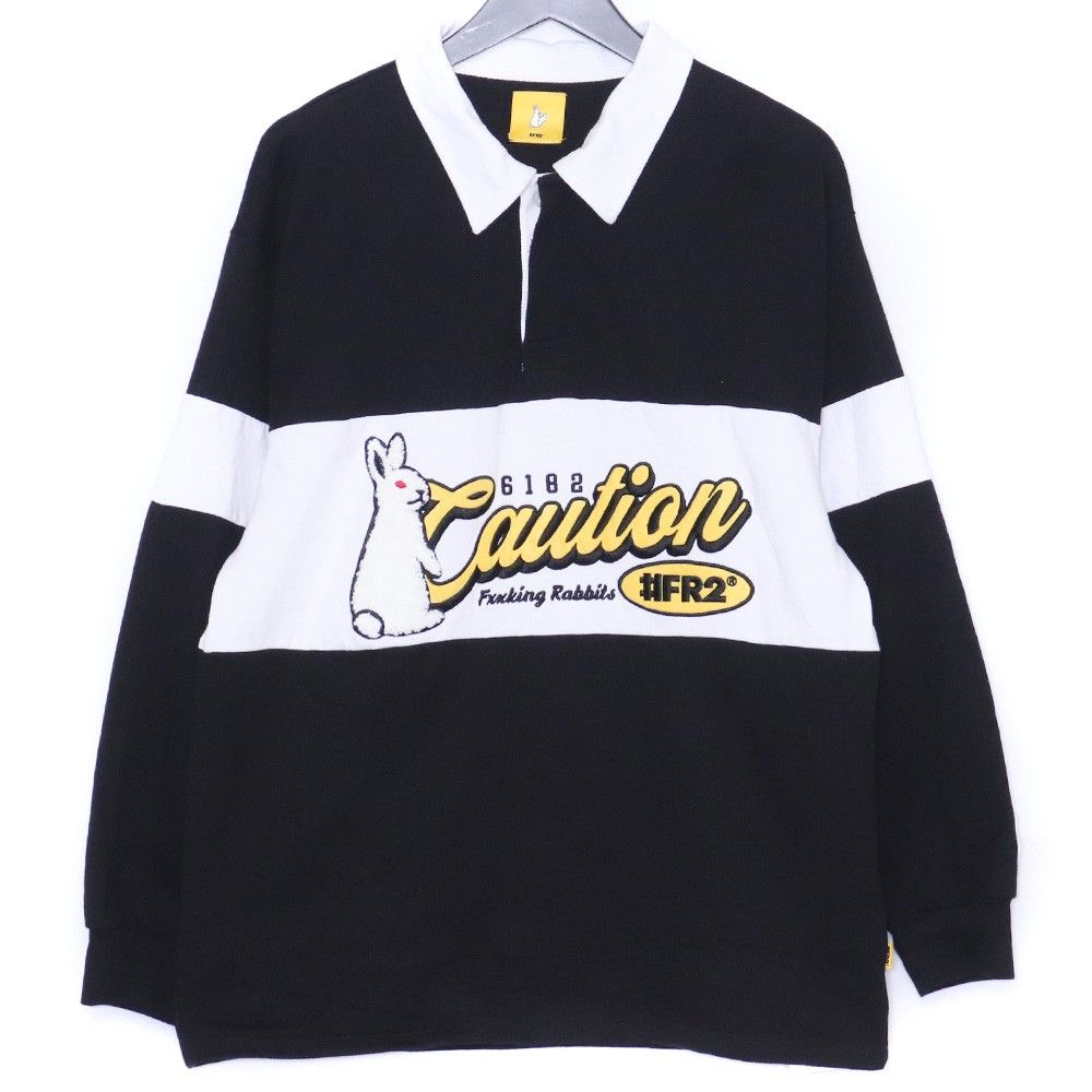 FR2 Caution Rabbit Classic Rugby Long-sleeve Shirt Lサイズ