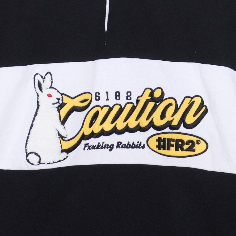 FR2 Caution Rabbit Classic Rugby Long-sleeve Shirt Lサイズ