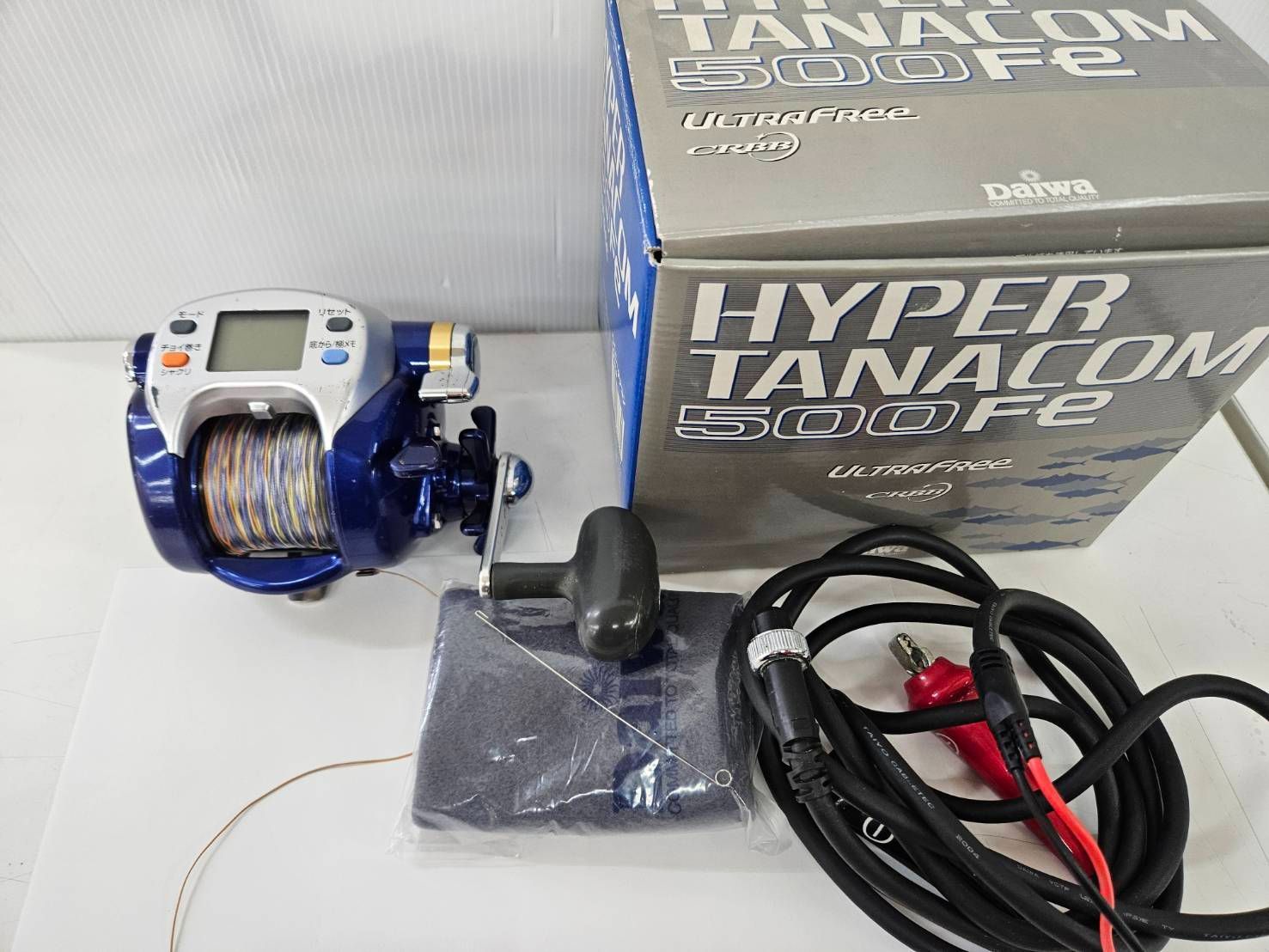 Daiwa ダイワ 電動リール HYPER TANACOM 500F ハイパータナコン 電源コード付き 中古 ダイワ ハイパータナコン500FE（12） 中古 電動リール - メルカリ