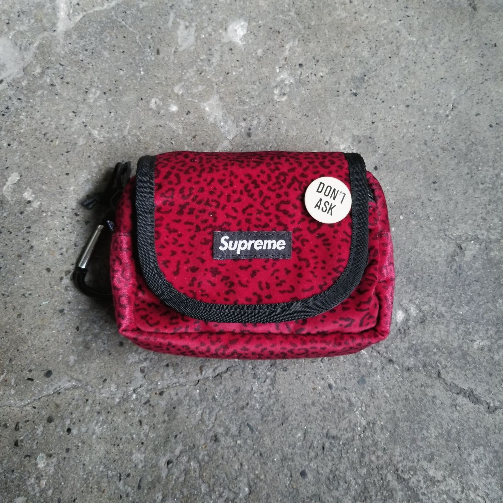 Supreme 25aw Velvet Mini Pouch Red シュプリーム ベルベット 