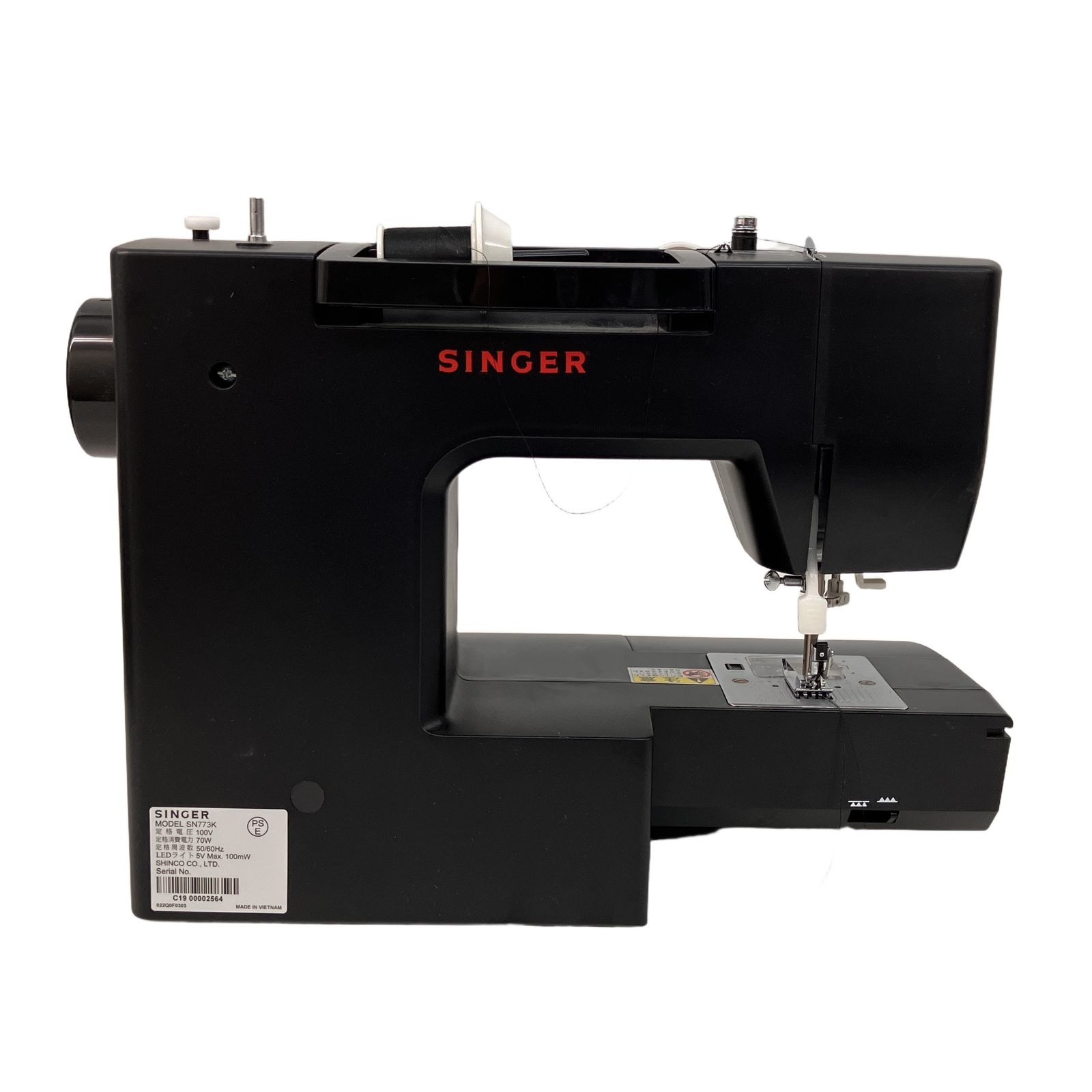 SINGER シンガー SN773K 電動ミシン ブラック 家電 中古 Z11082962