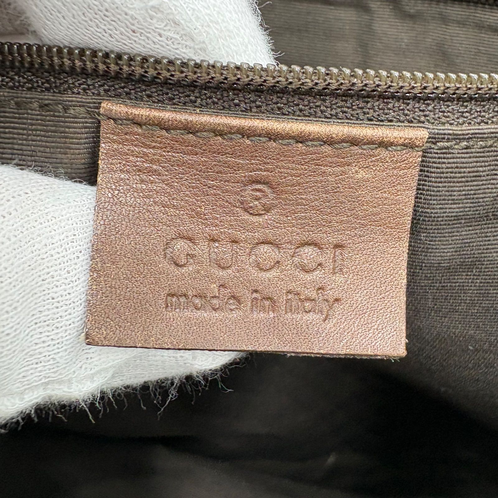 □□GUCCI グッチ ワンショルダーバッグ　GG ジャッキー カンデンスキー キャンバス×レザー 001・4075 ブラウン □□GUCCI グッチ ワンショルダーバッグ GG ジャッキー カンデンスキー