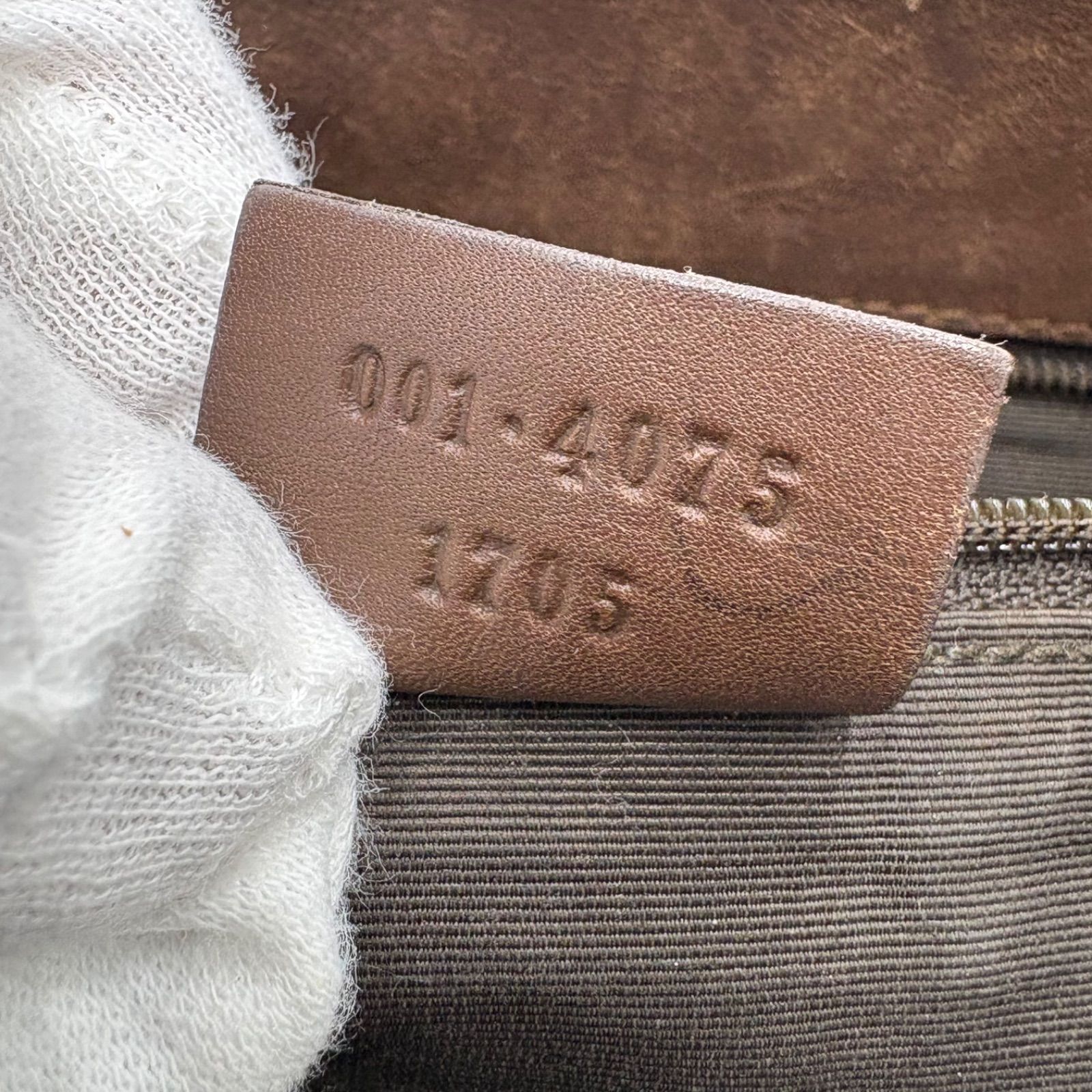 □□GUCCI グッチ ワンショルダーバッグ　GG ジャッキー カンデンスキー キャンバス×レザー 001・4075 ブラウン □□GUCCI グッチ ワンショルダーバッグ GG ジャッキー カンデンスキー