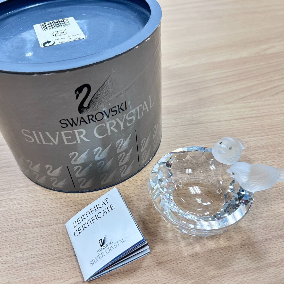 swarovski スワロフスキー 小鳥の水盤 小物入れ - メルカリ