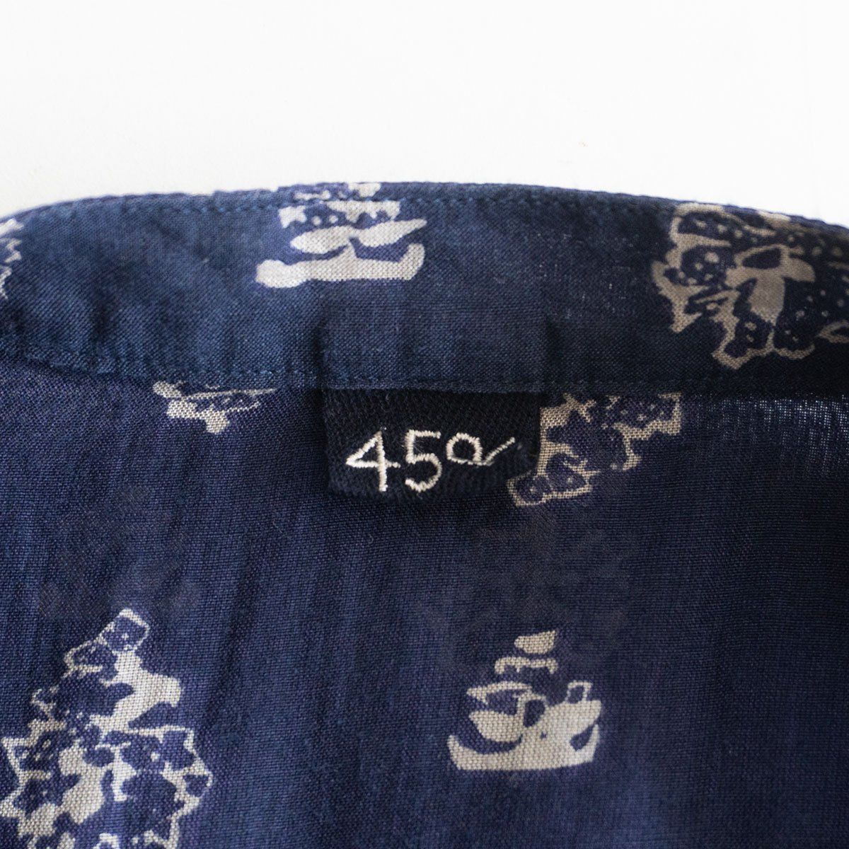 美品】45R【フェザーカディシルクの小紋ブラウス】45rpm 26040679